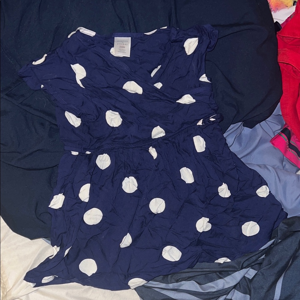 Polka Dot Kids Casual Dress